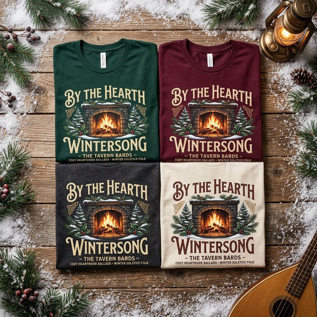 The Tavern Bards — By the Hearth: Wintersong Tee — design 3
