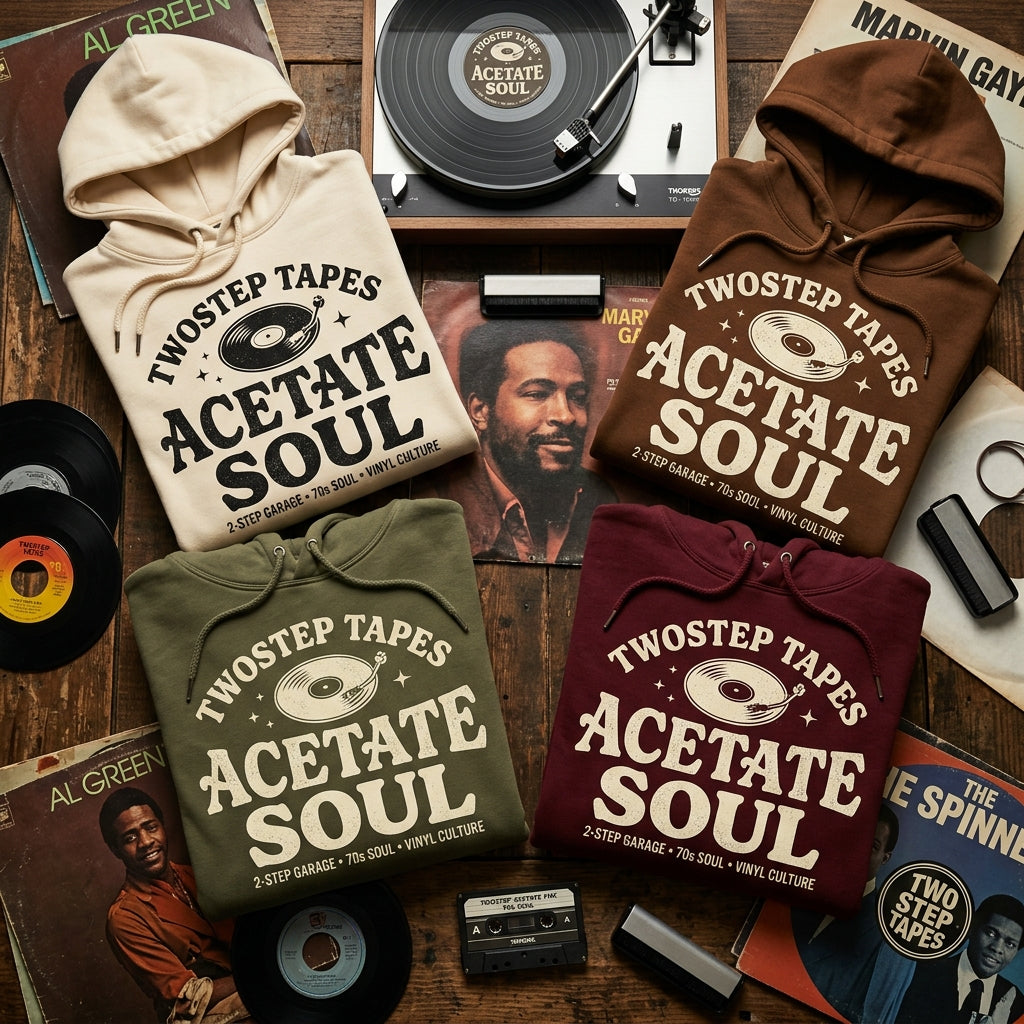TwoStep Tapes — Acetate Soul Hoodie — design 1