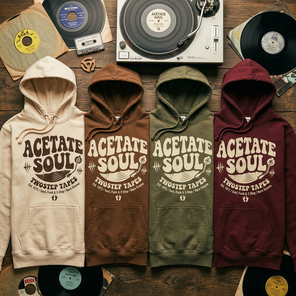 TwoStep Tapes — Acetate Soul Hoodie — design 2