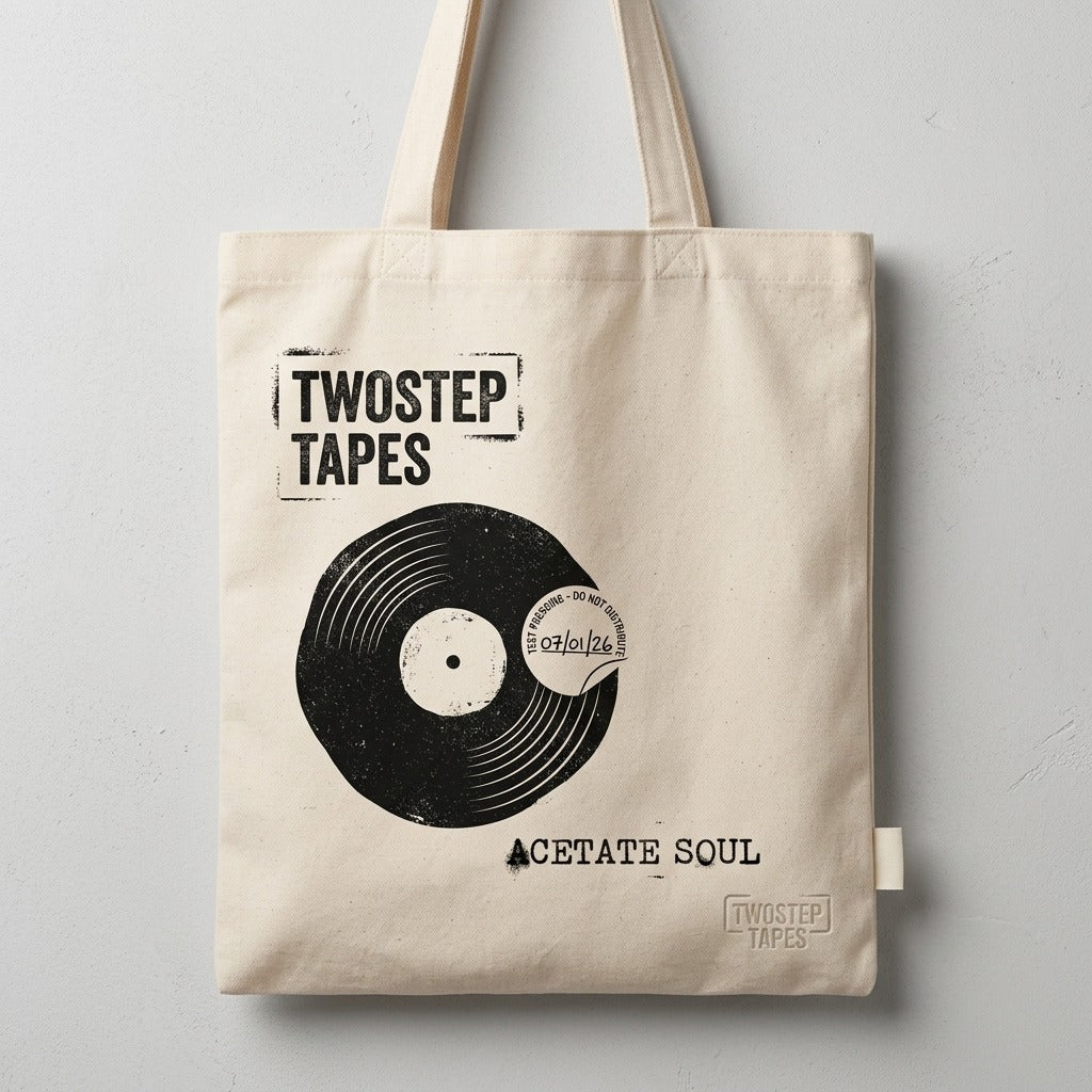 TwoStep Tapes — Acetate Soul Tote mockup
