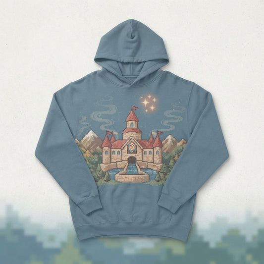 Chilltendo — Castle Reverie: Sixty-Four Dreams Unisex Hooded Sweatshirt — product mockup