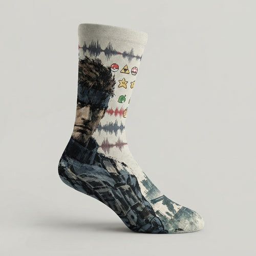 Chilltendo — Shadow Frequency: Codec 140.85 Sublimation Socks