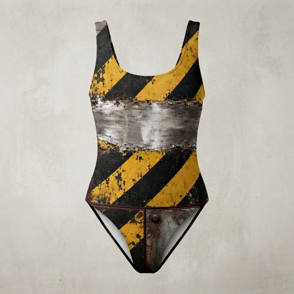 Kokerei — Demolition Notice Women's Vintage Swimsuit (AOP) — product mockup