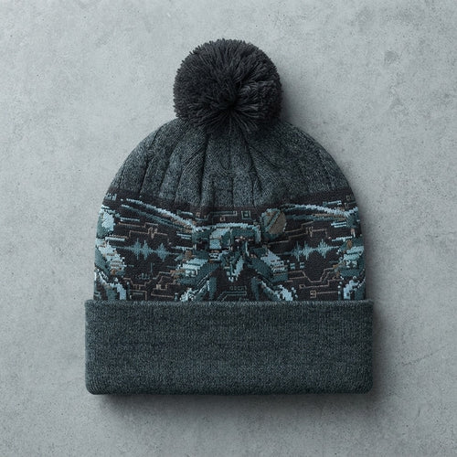 Chilltendo — Shadow Frequency: Codec 140.85 Halftime Heather Pom Beanie