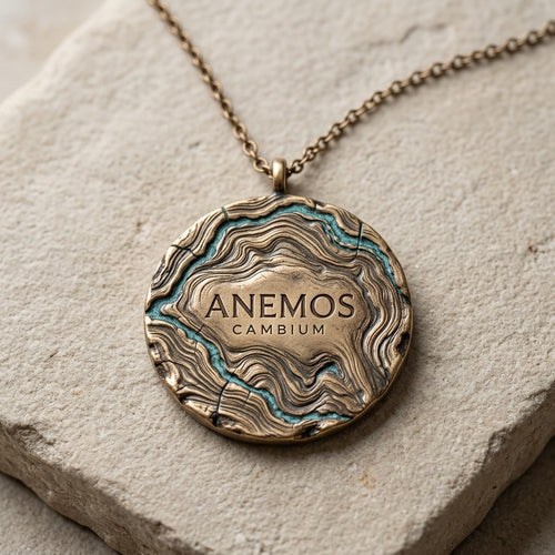 ANEMOS — Cambium Mini Circle Necklace (Engraving)