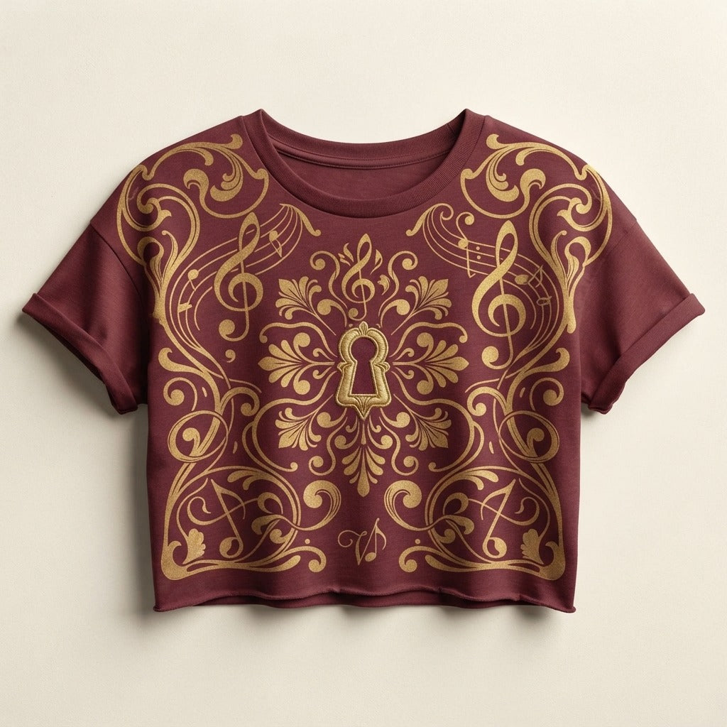 Velvetine — Boudoir Women's Flowy Cropped Tee — product mockup