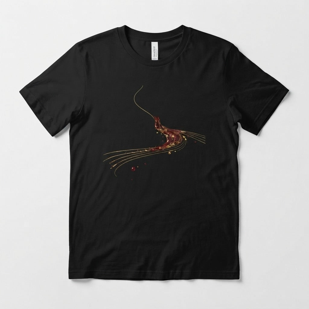 Cinema Letters — Golden Blood Tee — product mockup