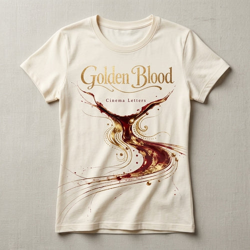 Cinema Letters — Golden Blood Women's Cotton Tee