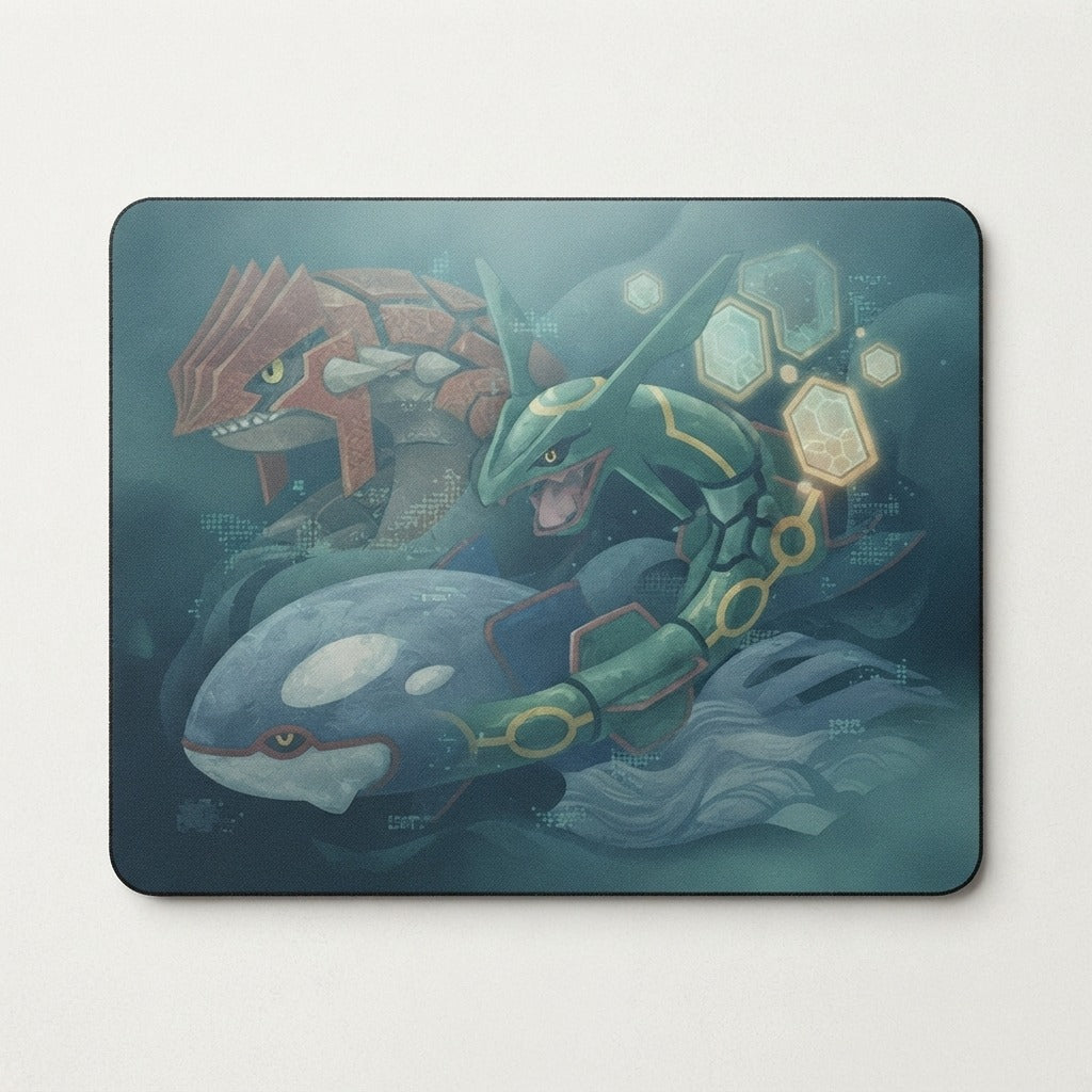 Chilltendo — Emerald Tides: Ruby & Sapphire Dreams Mouse Pad (Rectangle) — product mockup