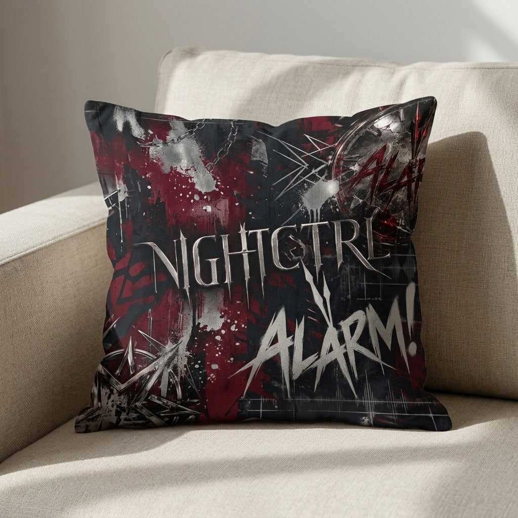 NIGHTCTRL — ALARM! Pillow — product mockup