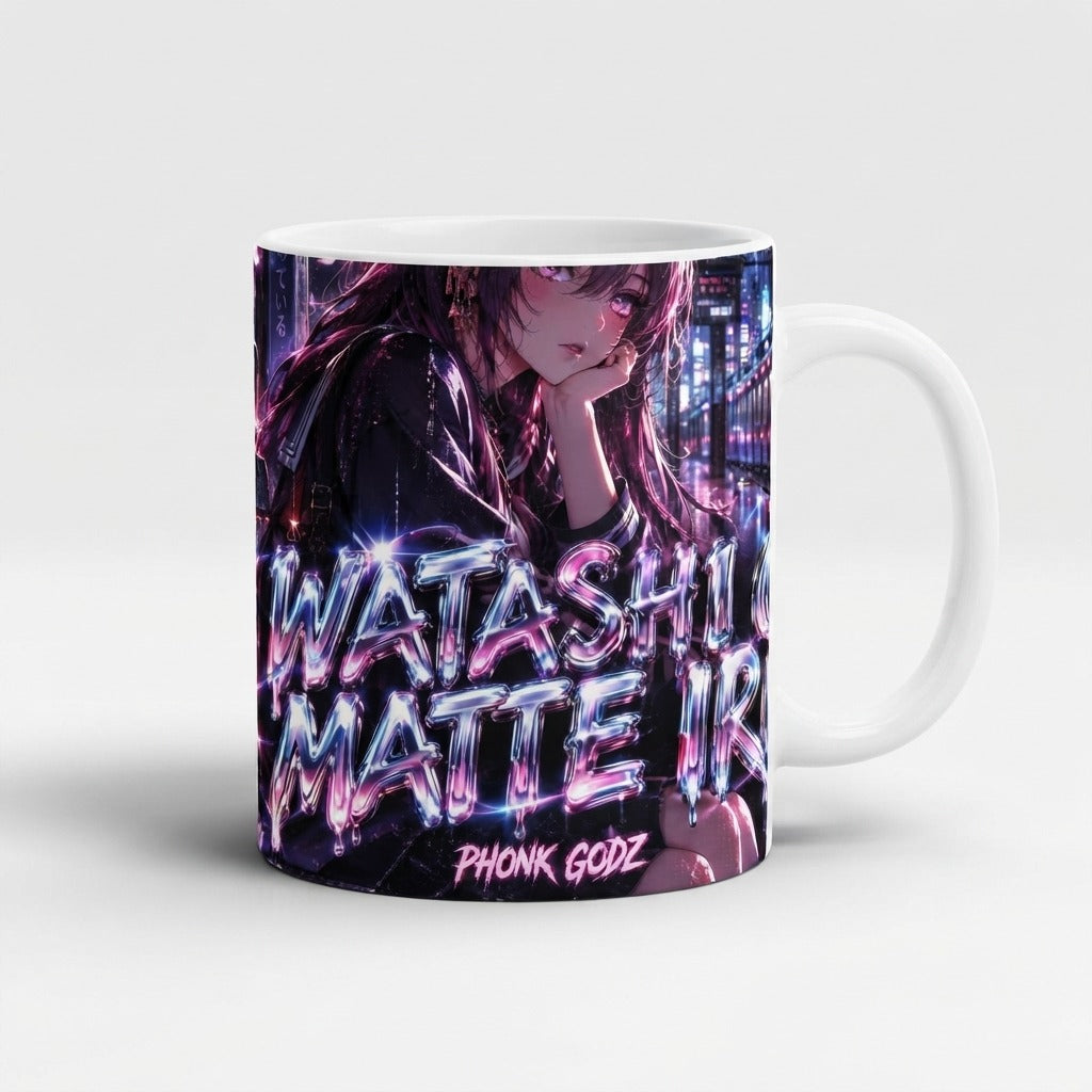 PHONK GODZ — WATASHI O MATTE IRU Mug — product mockup