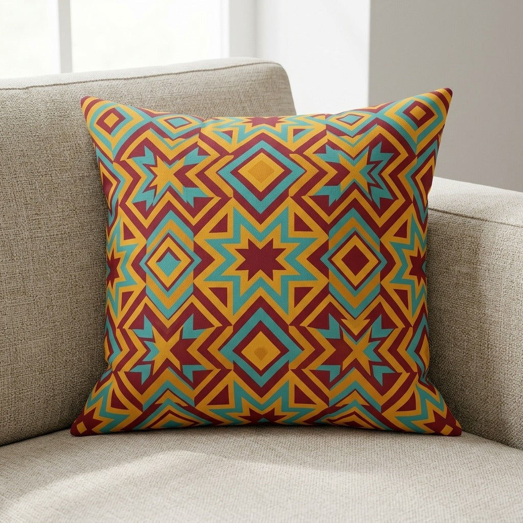 CARAVAN JAZZ — Saffron Mirage Pillow — product mockup