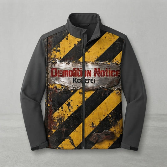 Kokerei — Demolition Notice Port Authority® Men's Collective Soft Shell Jacket — product mockup