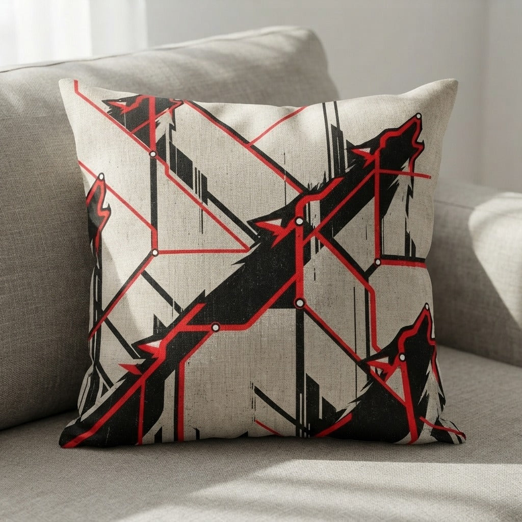 Nobody Answers — If I Was A Wolf Pillow — product mockup