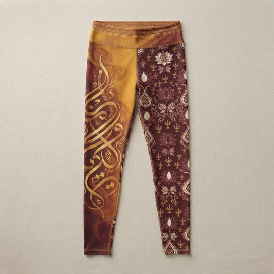 Akhand Japa — Ajapa Women's Cut & Sew Casual Leggings (AOP) — product mockup