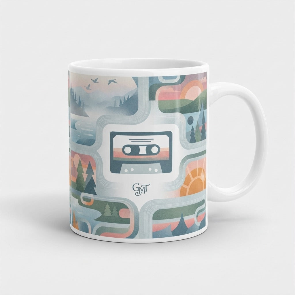 GOOD MORNING TAPES — Good Morning Playlist-Vol 22 Mug — product mockup
