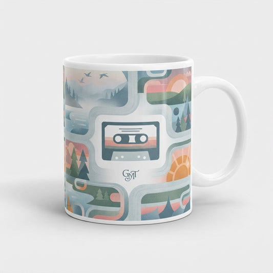 GOOD MORNING TAPES — Good Morning Playlist-Vol 22 Mug — product mockup