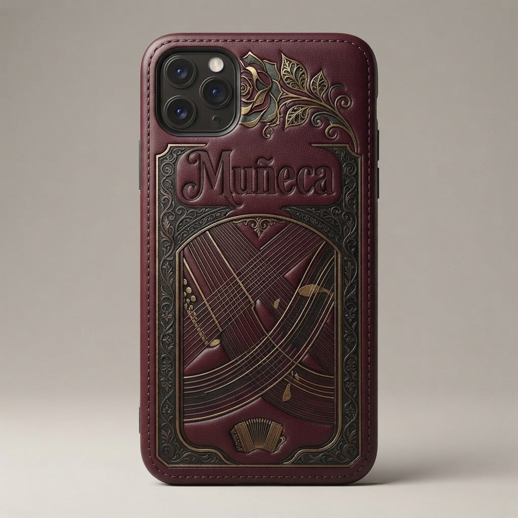 Yumba Cero — Muñeca PU Leather Phone Cases (Engraving) — product mockup