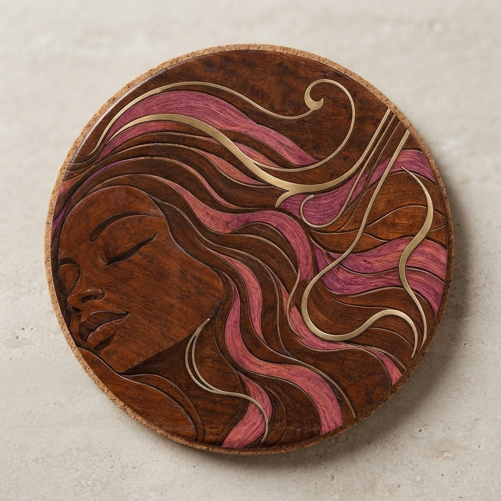BOSSALINA — Cafuné Cork Back Coaster — product mockup