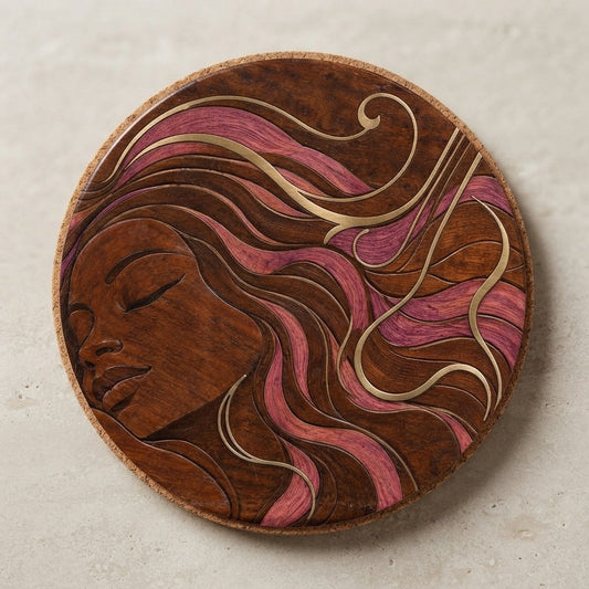 BOSSALINA — Cafuné Cork Back Coaster — product mockup