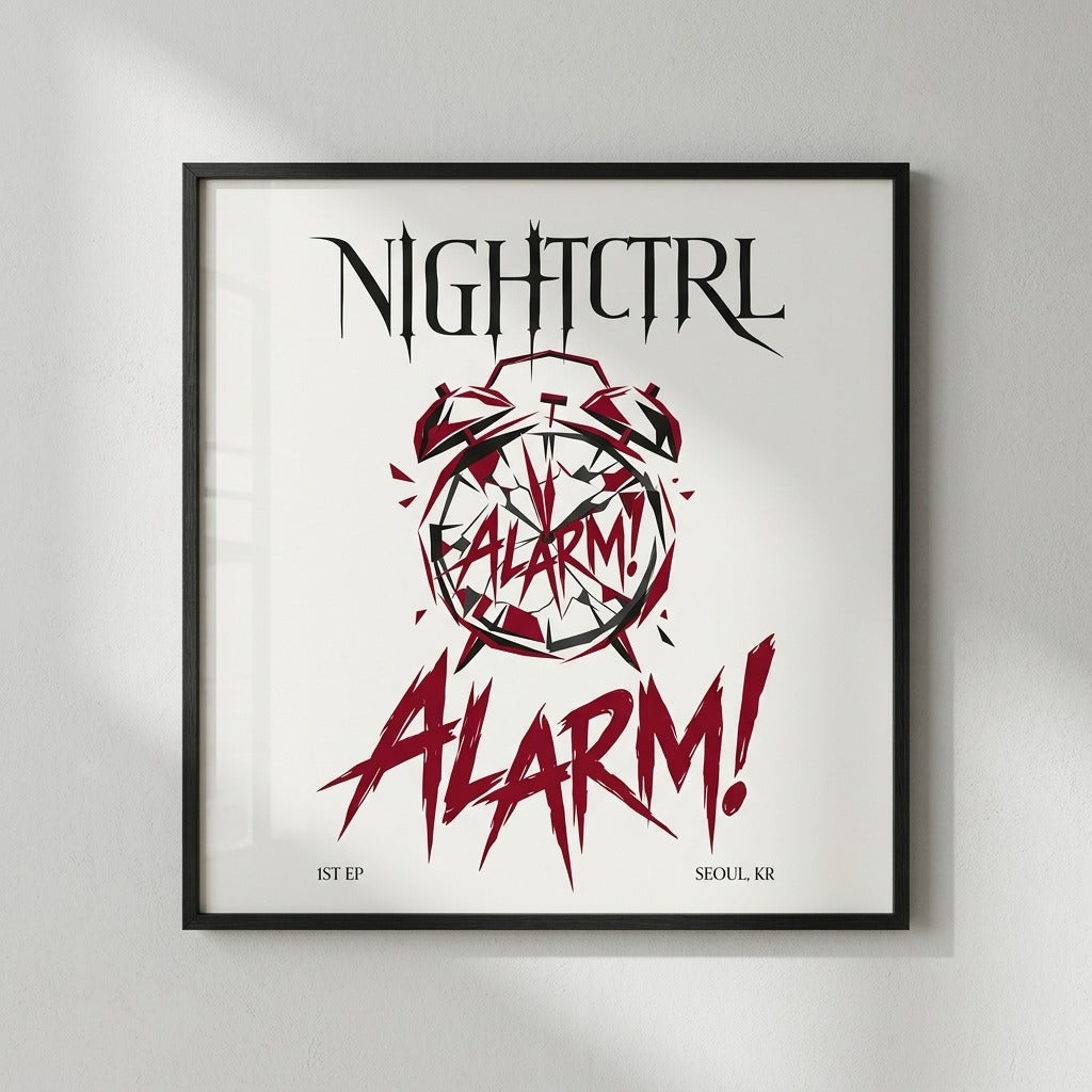 NIGHTCTRL — ALARM! Poster — product mockup
