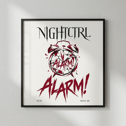 NIGHTCTRL — ALARM! Poster — product mockup