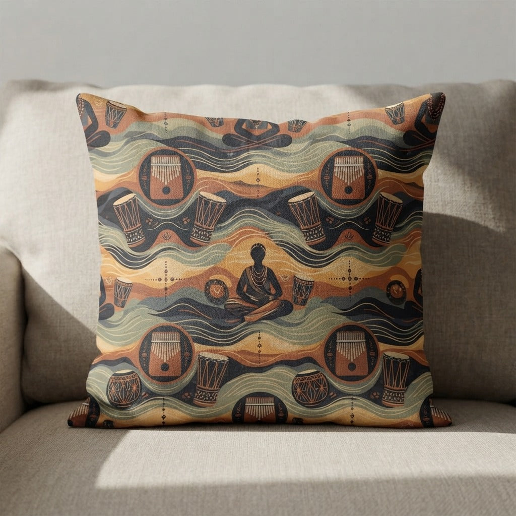 ANCESTRAL ZULU SPIRIT — Amadlozi Pillow — product mockup