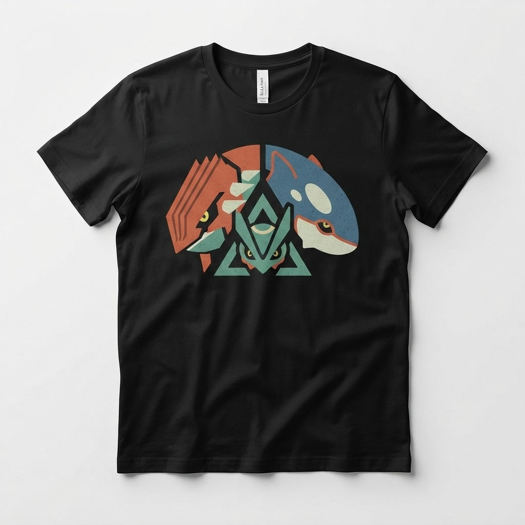 Chilltendo — Emerald Tides: Ruby & Sapphire Dreams Tee — product mockup