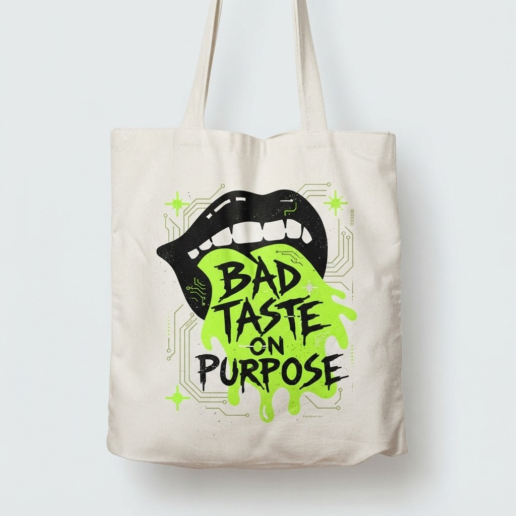 Bad Taste — Bad Taste On Purpose Tote — product mockup