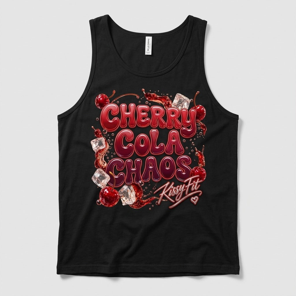 Kissy Fit — Cherry Cola Chaos Tank — product mockup