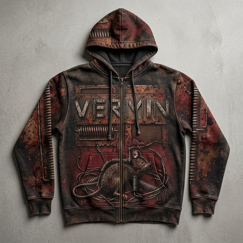Sorry About The Blood — Vermin Women's Core Fleece Full-Zip Hooded Sweatshirt