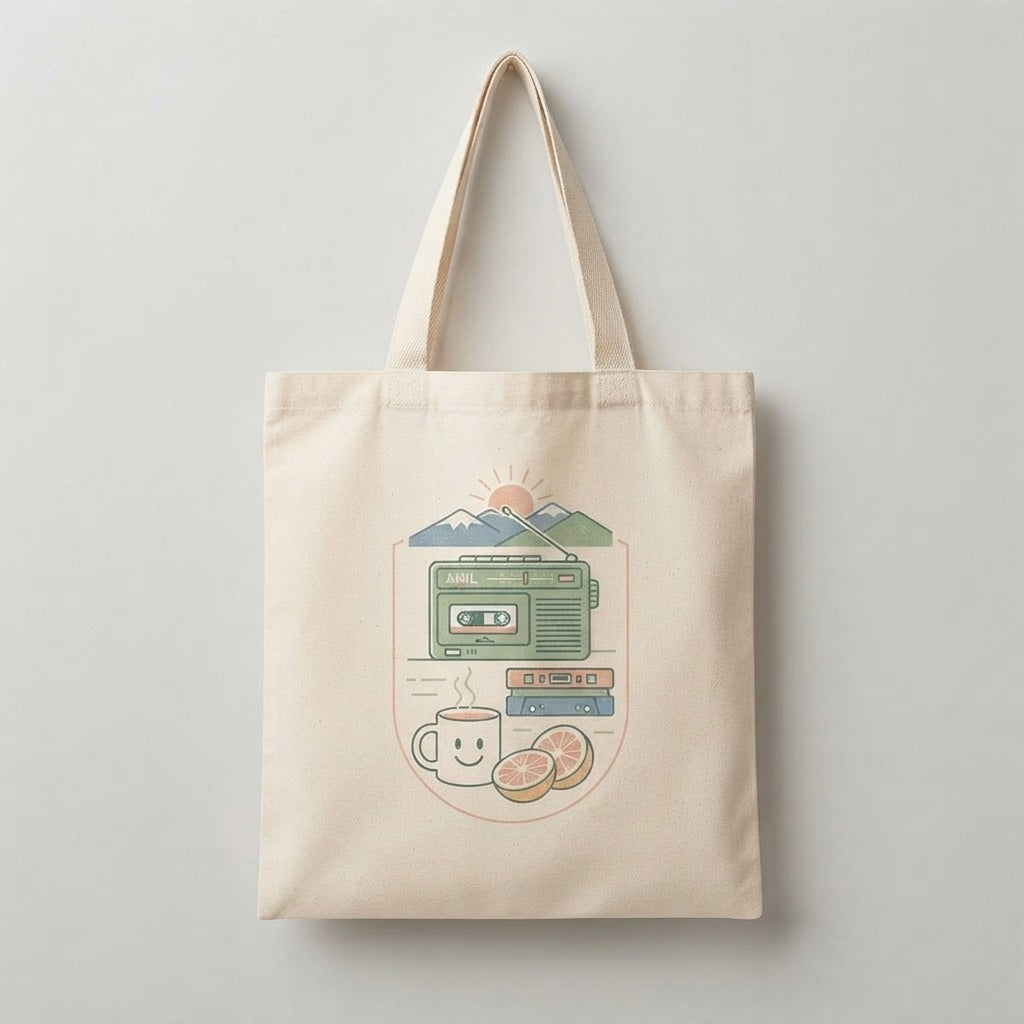 GOOD MORNING TAPES — Good Morning Playlist-Vol 22 Tote — product mockup