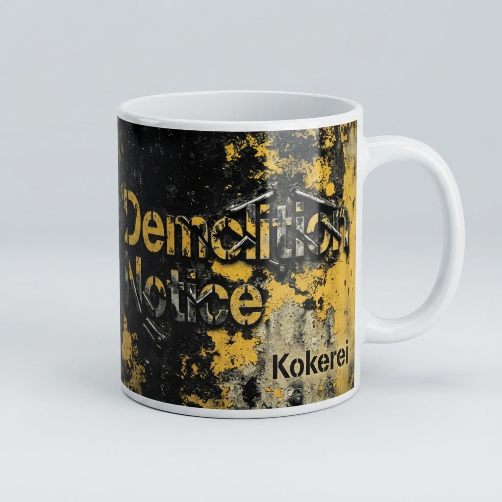 Kokerei — Demolition Notice Mug — product mockup