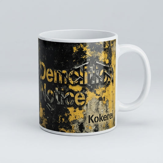 Kokerei — Demolition Notice Mug — product mockup
