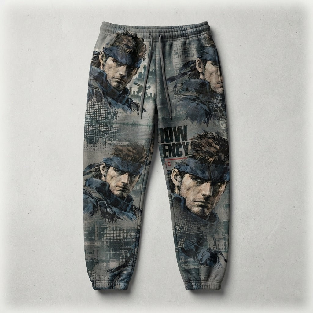 Chilltendo — Shadow Frequency: Codec 140.85 Unisex Sponge Fleece Sweatpants — product mockup