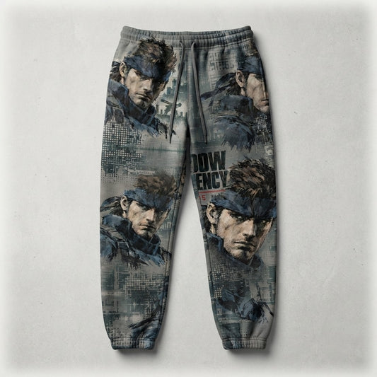 Chilltendo — Shadow Frequency: Codec 140.85 Unisex Sponge Fleece Sweatpants — product mockup