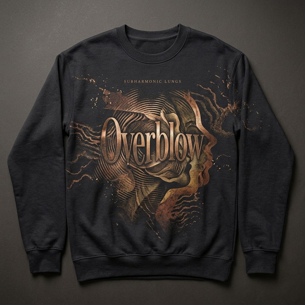 SUBHARMONIC LUNGS — Overblow Unisex NuBlend® Crewneck Sweatshirt — product mockup