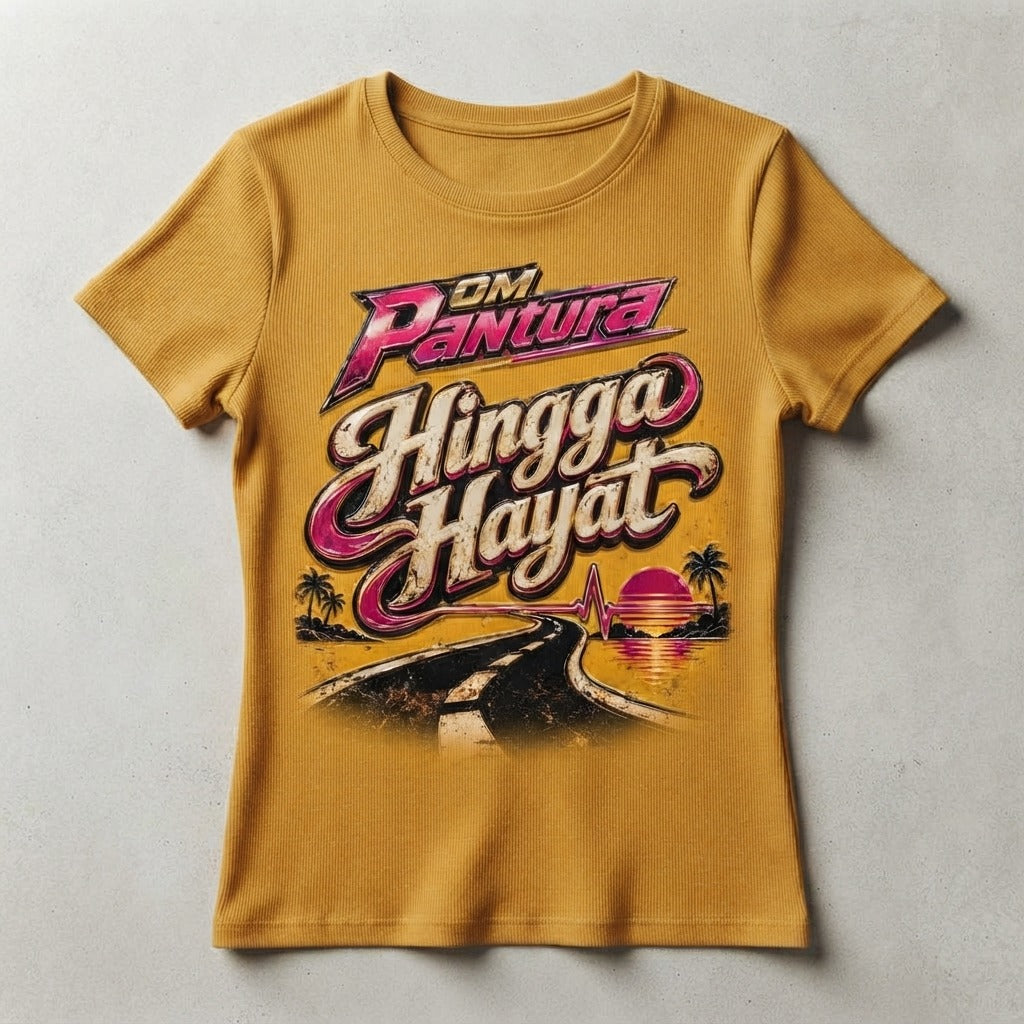 OM Pantura — Hingga Hayat Women's Organic Rib Tee — product mockup
