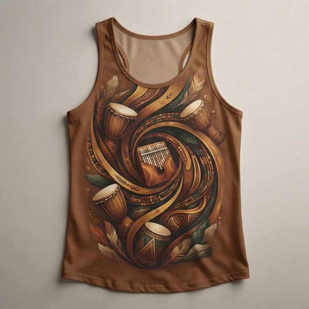 ANCESTRAL ZULU SPIRIT — Amadlozi Women's CVC Tank — product mockup