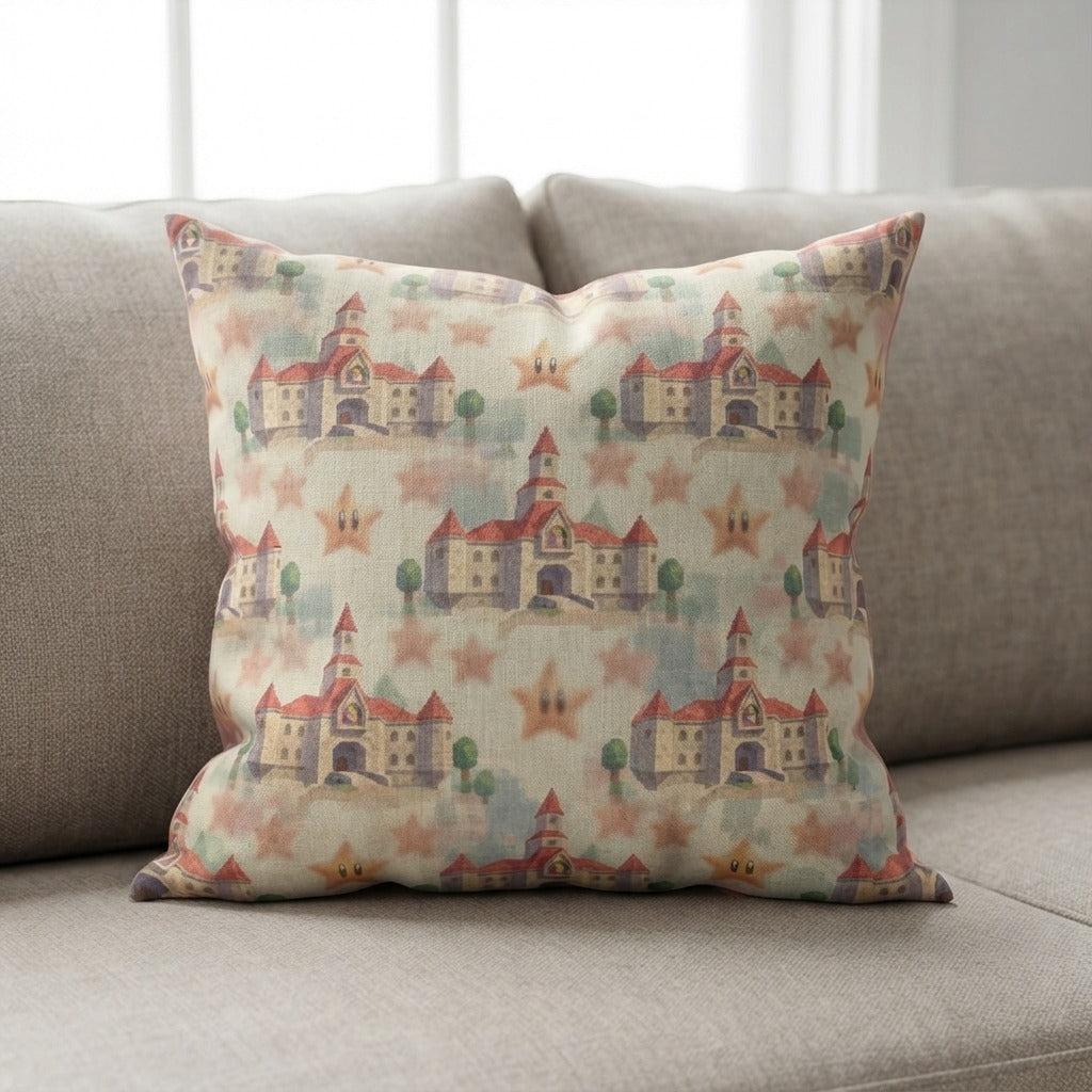 Chilltendo — Castle Reverie: Sixty-Four Dreams Pillow — product mockup
