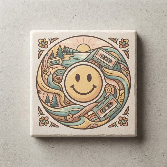 GOOD MORNING TAPES — Good Morning Playlist-Vol 22 Coasters — product mockup