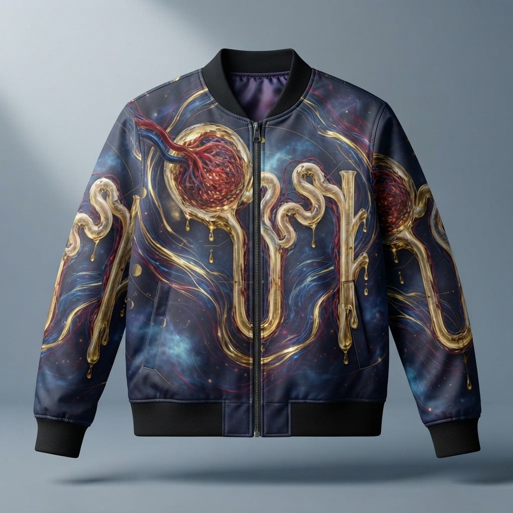 LYMPHATICS — Nephron Women's Bomber Jacket (AOP) — product mockup