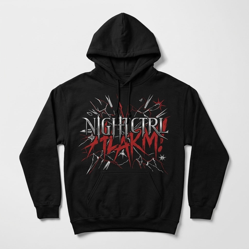 NIGHTCTRL — ALARM! Hoodie — product mockup