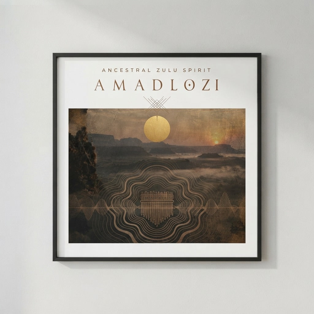 ANCESTRAL ZULU SPIRIT — Amadlozi Poster — product mockup