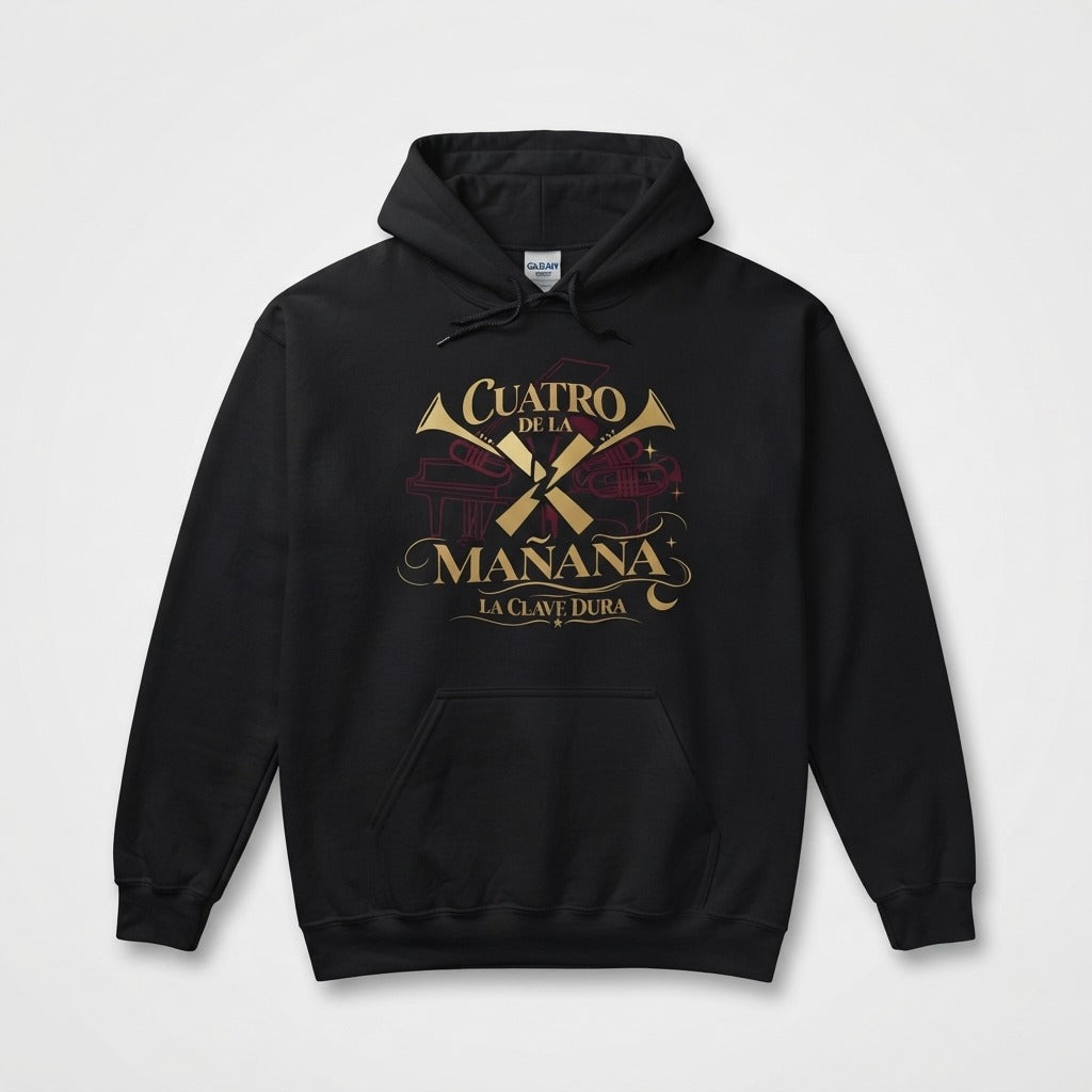 La Clave Dura — Cuatro De La Mañana Hoodie — product mockup