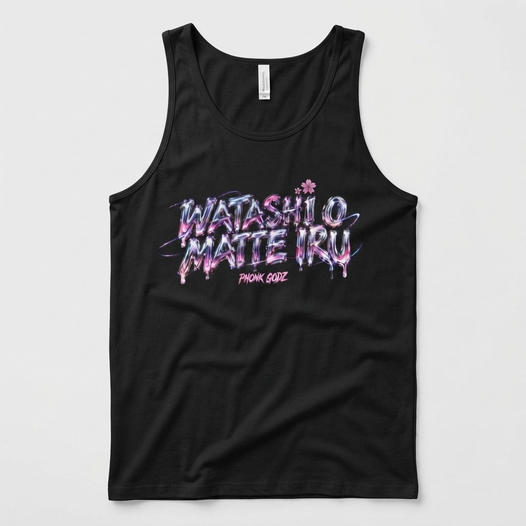 PHONK GODZ — WATASHI O MATTE IRU Tank — product mockup
