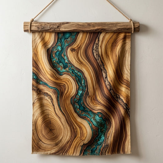 ANEMOS — Cambium Wood Topped Wall Tapestry — product mockup