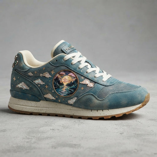 CHILLTENDO — Imaginary Console : Vol. 10 Men's Mesh Sneakers — product mockup