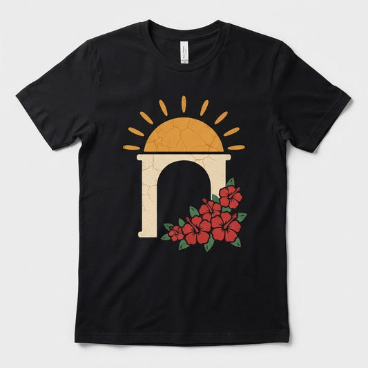 Lakou Love — Solèy Leve Tee — product mockup