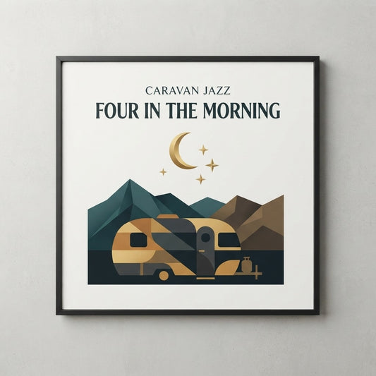 CARAVAN JAZZ — Four In The Morning Poster — product mockup